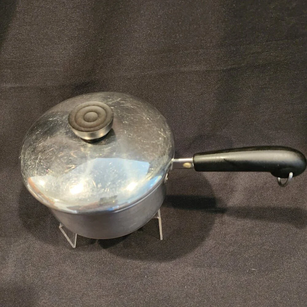 Vintage Revere Ware 1801 Cooper Bottom Sauce Pan, 1 Quart